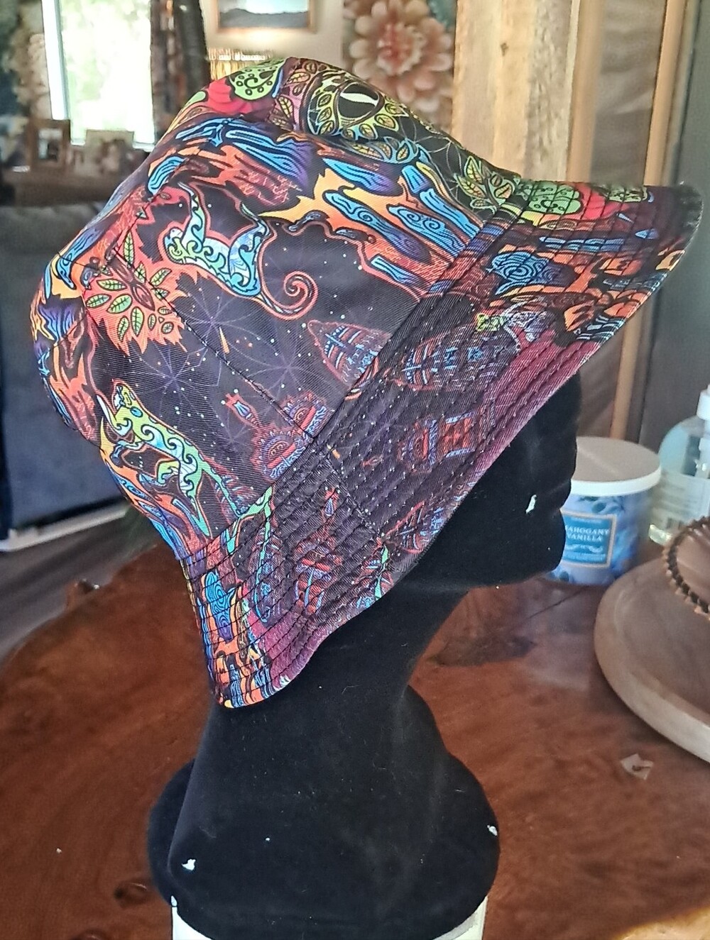 Unisex Reversible Bold Multicolor Graphic Bucket Hat